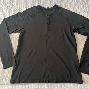 Mens Lululemon Henley Long Sleeve